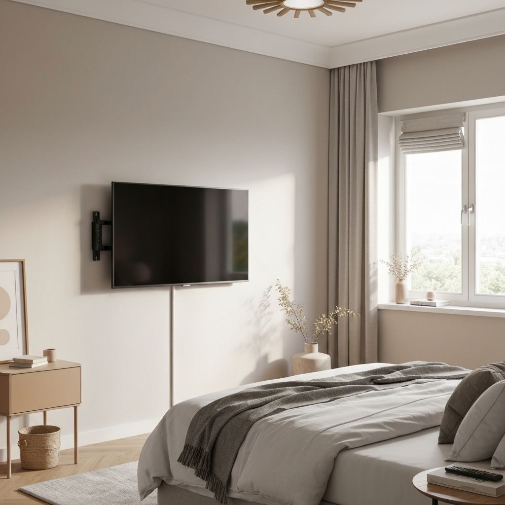 Bedroom TV with Hidden Cables - TV Mounting in Naples, FL